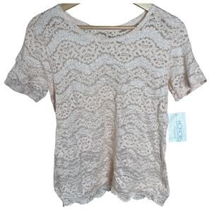 Honors Intimates Pink Lacy Women Tops NWT *Dimensions In Pictures*